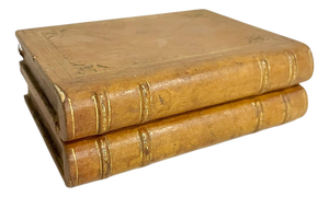 Antique French Gilt Leather-Bound Book Box