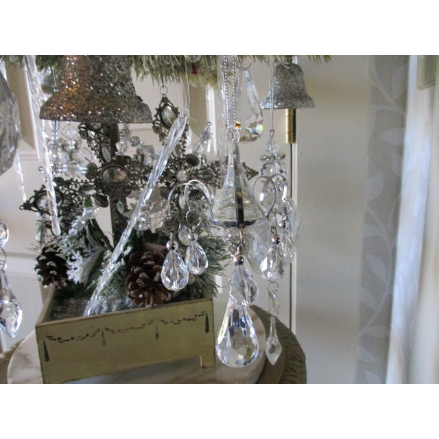 Old Replica of Antique First Artificial Christmas Tree With Ornaments Rare Find 36" For Sale - Image 11 of 16