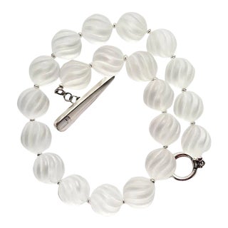 Rock Crystal Necklace For Sale
