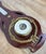 Vintage Brass and Mahogany Wall Barometer For Sale - Image 9 of 11
