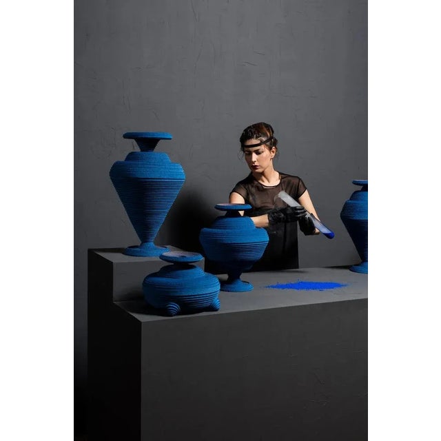Not Yet Made - Made To Order Blue Alchemy Vase by Siba Sahabi For Sale - Image 5 of 7