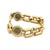 Contemporary UNOARRE Jeweler Coin Bracelet In 18k Yellow Gold Open Link Style For Sale - Image 3 of 9