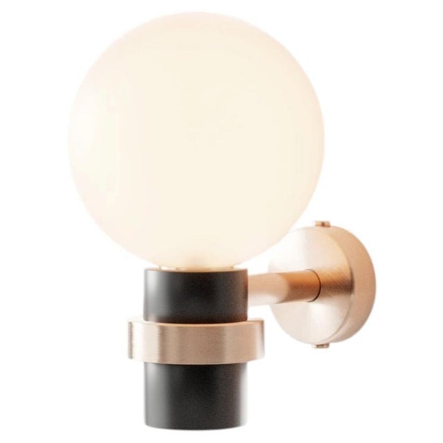 Magda II Wall Lamp in Brass with Aluminum and Blown Glass by Marine Breynaert For Sale - Image 6 of 6