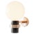 Magda II Wall Lamp in Brass with Aluminum and Blown Glass by Marine Breynaert For Sale - Image 6 of 6