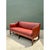 Hollywood Regency Vintage Saybolt and Cleland Nailhead Trim Leather Sofa For Sale - Image 3 of 12