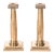Art Deco Solid Bronze Plinth Base Corinthian Style Candleholders Signed Gorham For Sale