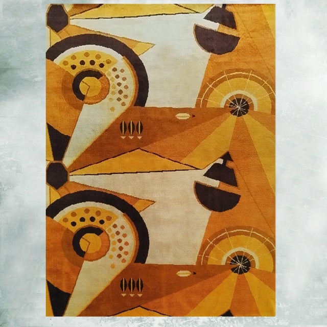 French Constructivist Pure Wool Rugs, 1950s, Set of 2 For Sale - Image 16 of 18