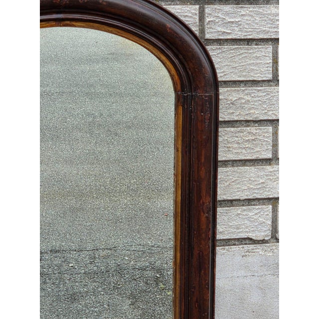 19th Century 19th Century Victorian Walnut, American Made Mirror Original Paint. For Sale - Image 5 of 17