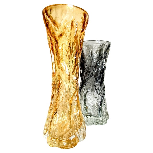 Brutalist Art Glass Vases by Kurt Wokan for Ingrid Glashütten, 1970s, Set of 2 For Sale - Image 16 of 16