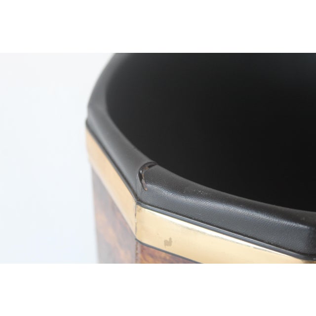 Vintage 1970s Kraftware Nyc Faux Burl Wood Umbrella Stand Cane Holder For Sale - Image 13 of 18