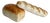 Pair of Vintage Faux Bread Loaf & French Baguette Display Pieces For Sale