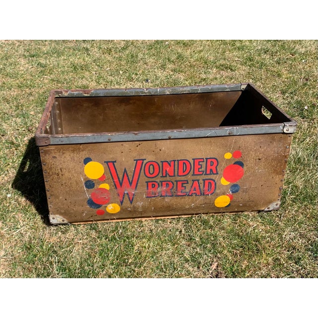 Vintage Wonder Bread Delivery Box Industrial Chairish