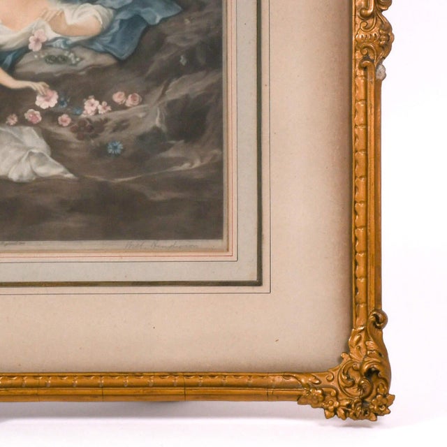 Wood Early 20th Century Framed Print After j.m. Nattier Painting of Henriette De Bourbon For Sale - Image 7 of 14