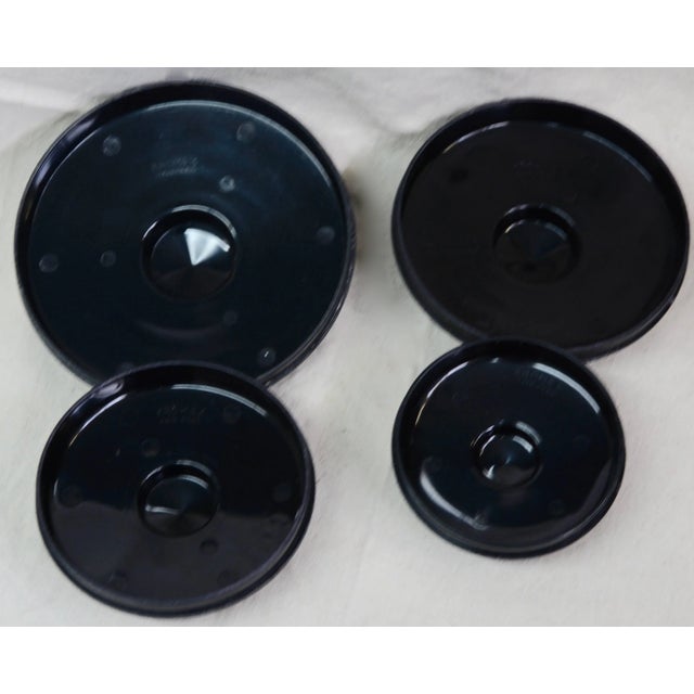 Metal Mid-Century Aluminum Four-Piece Canister Set by Kromex For Sale - Image 7 of 11