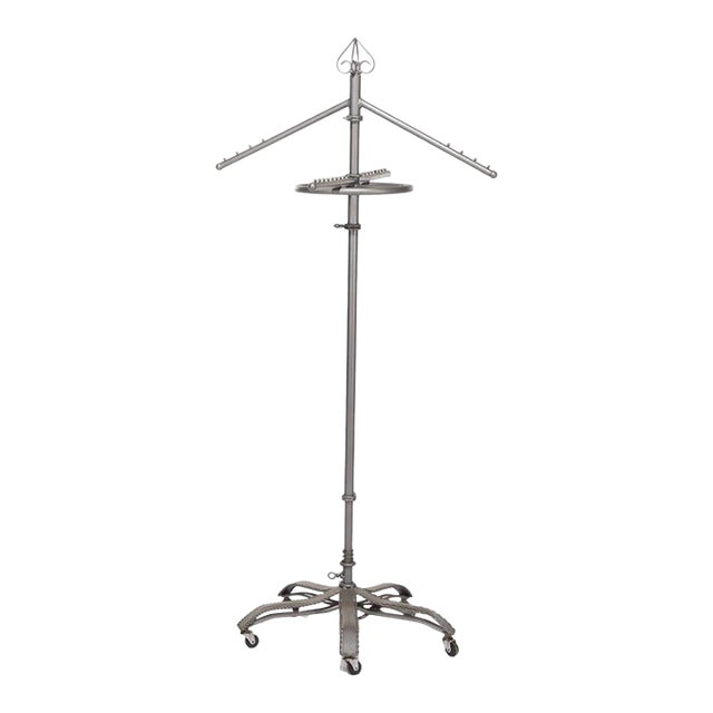 Vintage Adjustable Metal Clothing Display Rack 20thC For Sale