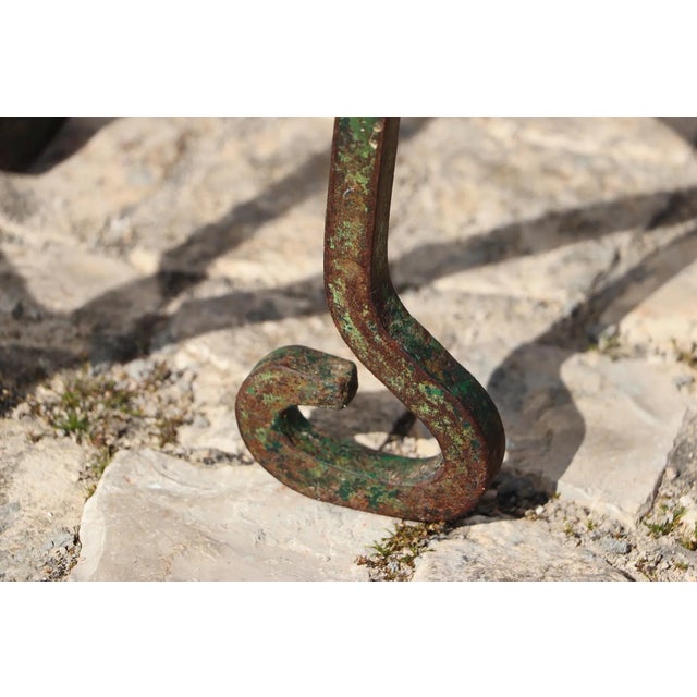 19th Century Baroque Wrought Iron Tables, Portuguese - Set of Two For Sale - Image 10 of 12