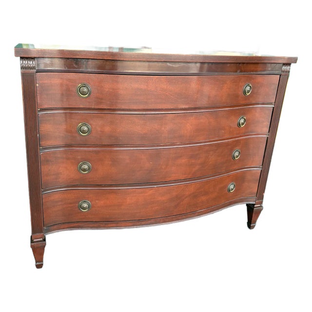 Traditional Drexel Bowfront Chest For Sale