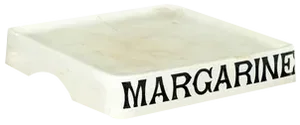 Ironstone Margarine Slab, 1910