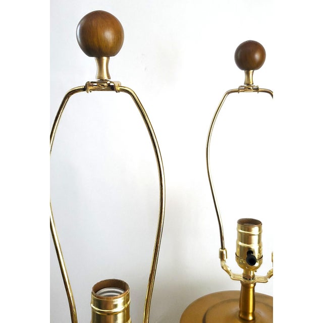Lamp Pair Yellow Flowers Floral For Sale - Image 11 of 12