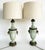 French Late 19th Century French Celadon Pâte-Sur-Pâte Porcelain Lamps With Custom Shantung Silk Shades - a Pair For Sale - Image 3 of 18
