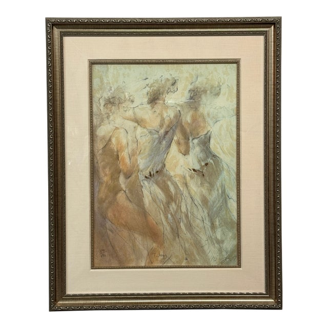 Circa 2003 Gary Benfield "Trilogy" Serigraph, Signed For Sale