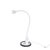 A vintage white Sunnex gooseneck desk lamp that is perfect for a minimalist, mid-century modern, or postmodern 1980s...