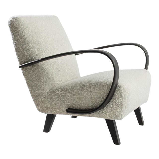 1950s Czech Wooden Armchair by J. Halabala For Sale