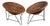 Pod Lounge Chairs in Rattan/Wicker on a Metal Frame, 1970s, Set of 2 For Sale