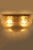 Hillebrand Frosted Glass Ceiling Lamp / Ceiling Light Mid-century design, 1960s Frosted glass / Brass Length 35cm, Width...