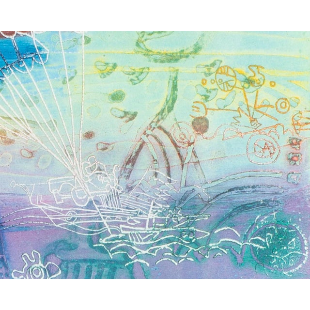 Abstract Intaglio Print by Shoichi Hasegawa For Sale - Image 4 of 7