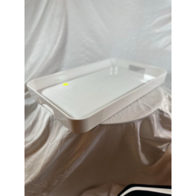 Extra Large White Acrylic Tray by Zak For Sale - Image 10 of 10