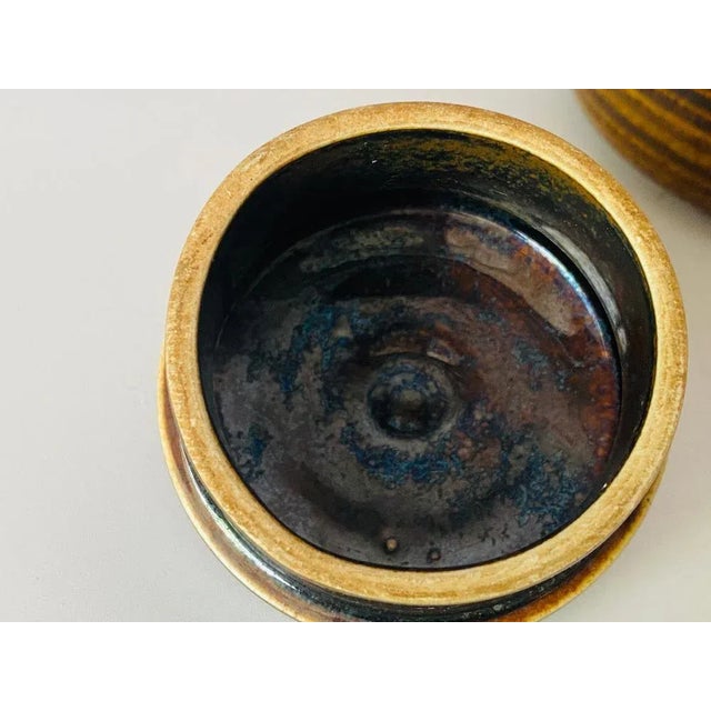 Ceramic Teapot in Glazed Earthenware in Brown Color from Arabia, Finland For Sale - Image 7 of 12