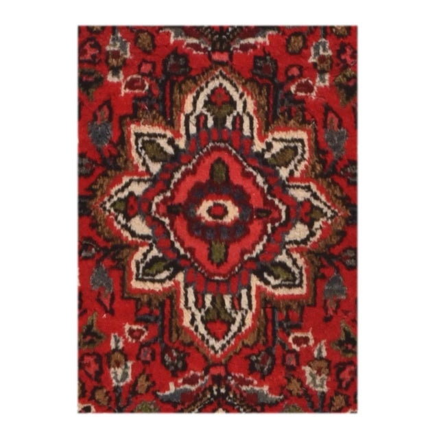 Traditional Vintage Hamedan Rug 1'5'' X 2'0" For Sale - Image 3 of 3