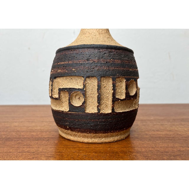 Ceramic Mid-Century Modern Danish Studio Pottery Table Lamp from Axella, Denmark, 1960s For Sale - Image 7 of 18