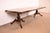 Baker Furniture Company Baker Furniture Style French Regency Walnut and Burl Wood Double Pedestal Extension Dining Table, Newly Refinished For Sale - Image 4 of 14