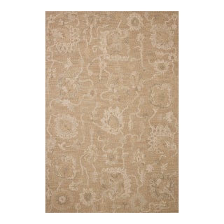 Chris Loves Julia x Loloi Dorothea Sand / Pebble 5'-0" x 7'-6" Area Rug For Sale