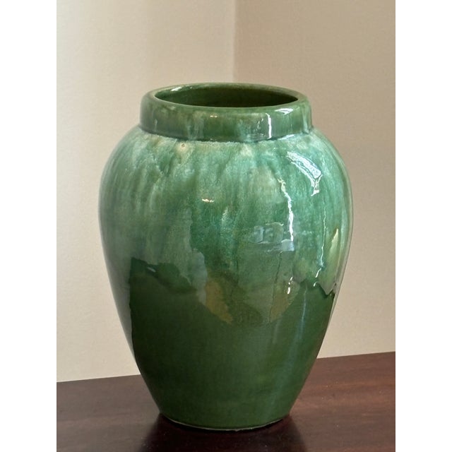 Late 20th Century Vintage Studio Pottery Tall Vase For Sale - Image 5 of 12