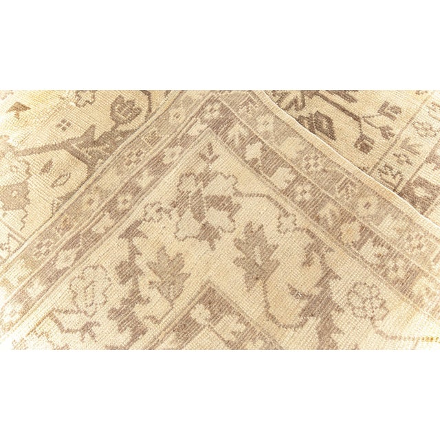 Textile 1920s Turkish Oushak Rug For Sale - Image 7 of 8