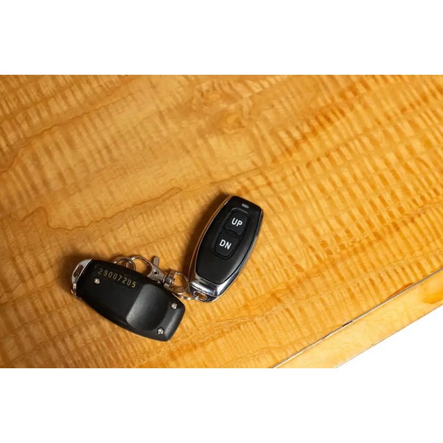 1960s Vladimir Kagan Custom Hydraulic Bar Cabinet Sideboard for JFK Twa, 1960s, Signed For Sale - Image 5 of 6