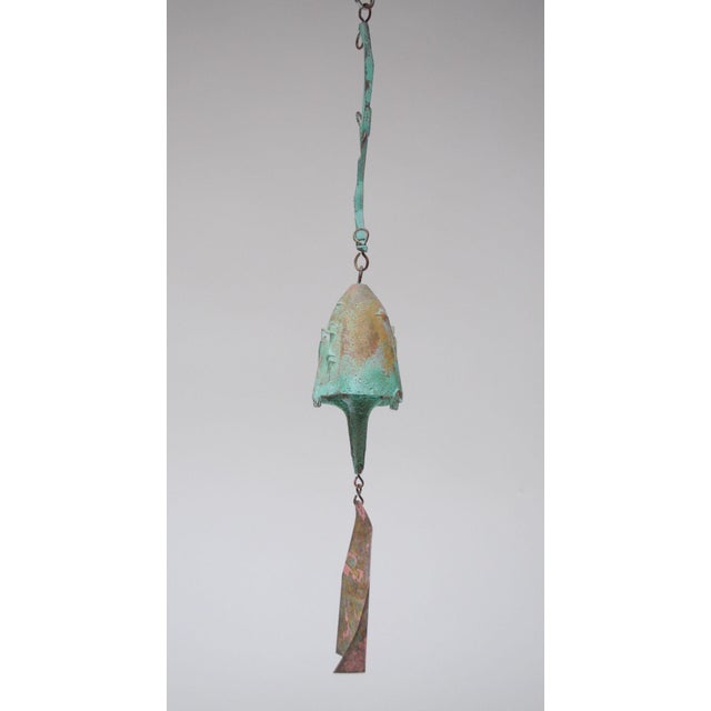 Vintage Multi-Color Bronze Bell / Wind Chime by Paolo Soleri for Arconsanti For Sale - Image 4 of 12