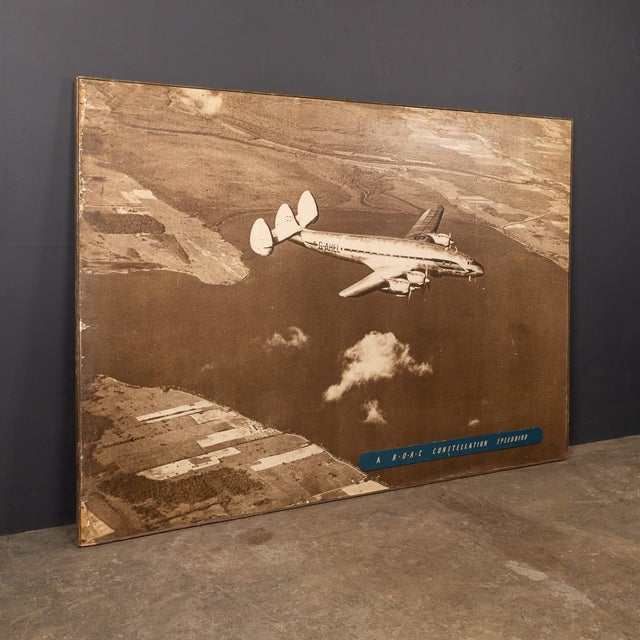 Mid-Century Modern BOAC Lockheed Constellation Speedbird, 1950s, Photography For Sale - Image 3 of 18