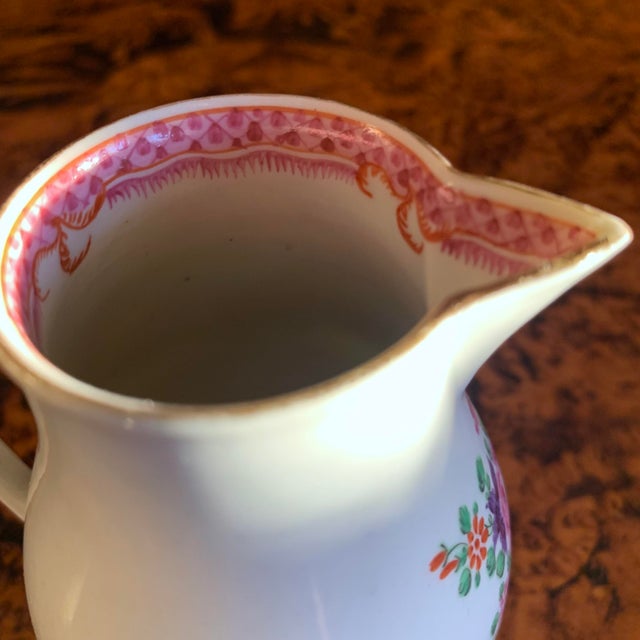 Ceramic English Derby Porcelain Cream Pitcher For Sale - Image 7 of 12