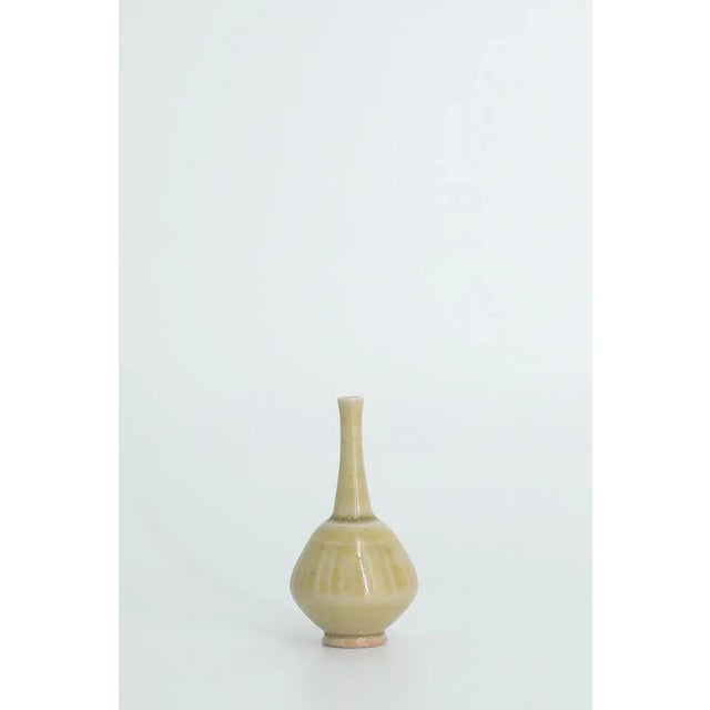 Mid-Century Modern Small Mid-Century Scandinavian Modern Collectible Brown Stoneware Vases by Gunnar Borg for Höganäs Ceramics, 1960s, Set of 4 For Sale - Image 3 of 8