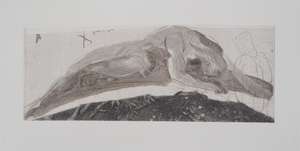 Auguste Rodin, Attaché au rocher, Etching