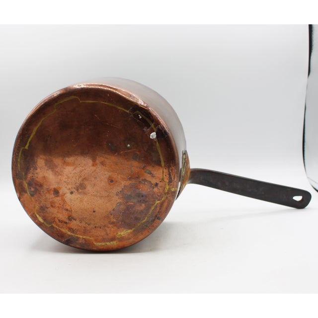 Victorian Later 19th Century French Copper Sauce Pan For Sale - Image 3 of 7