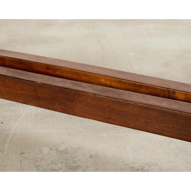 Country French Oak Farmhouse Trestle Dining Table 8 Ft. For Sale - Image 15 of 18