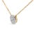 Haus of Brilliance 14K Yellow Gold Plated Sterling Silver 3/8 Cttw Diamond Cluster Pendant Necklace For Sale - Image 4 of 4