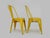 Industrial Tolix Chairs in Yellow Metal by Xavier Pauchard, 1970s, Set of 2 For Sale - Image 3 of 11