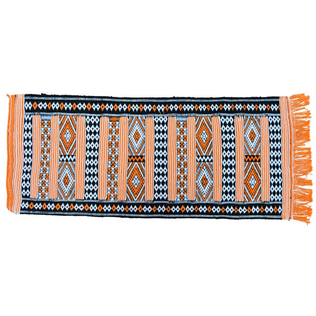 Late 20th Century Late 20th Century Moroccan Runner, 4'6'' X 1'10'' For Sale - Image 5 of 5