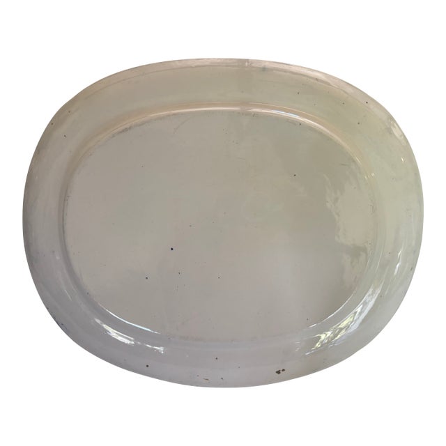 Late 19th Century English Transfer Ware Platter For Sale